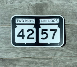 Two Paths One Door Decal