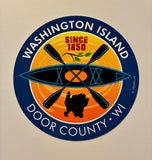 Kayak Washington Island Sticker/Decal
