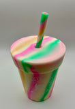 Unbreakable (silicone) Kids Cup with Lid/Straw
