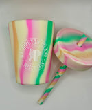 Unbreakable (silicone) Kids Cup with Lid/Straw