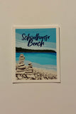 Washington Island Schoolhouse Beach Sticker
