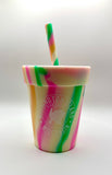 Unbreakable (silicone) Kids Cup with Lid/Straw
