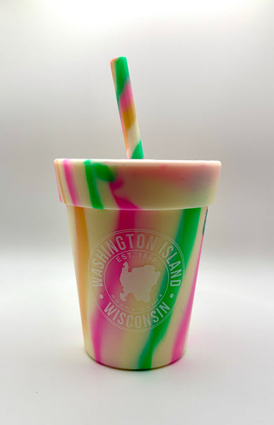 Unbreakable (silicone) Kids Cup with Lid/Straw