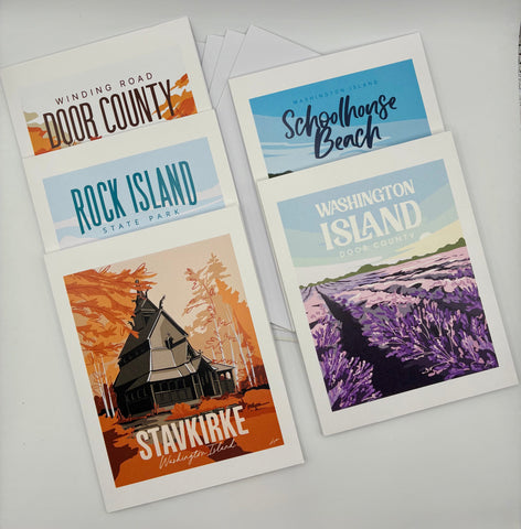 Washington Island 5pk Destination Greeting Cards