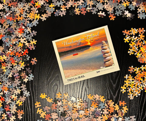 500 Pc Schoolhouse Beach Destination Puzzle