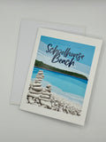Washington Island Schoolhouse Beach Greeting Card