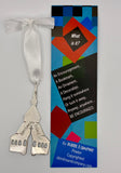 Stavkirke Bookmark Ornament in Pewter