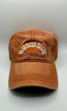 Washington Island Crossed Oars Embroidered Baseball Hat- choice of blue or orange