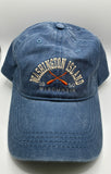 Washington Island Crossed Oars Embroidered Baseball Hat- choice of blue or orange