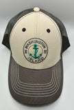 Embroidered Mesh Back Washington Island Hat
