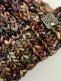 Handmade Winter Hat, knit Beanie w Merino Wool & removable Pom