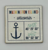 Wood Washington Island Magnet