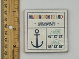 Wood Washington Island Magnet