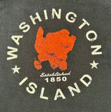 Washington Island T-Shirt (est.1850 Island outline)