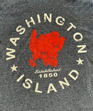 Washington Island T-Shirt (est.1850 Island outline)