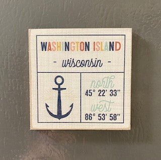 Wood Washington Island Magnet