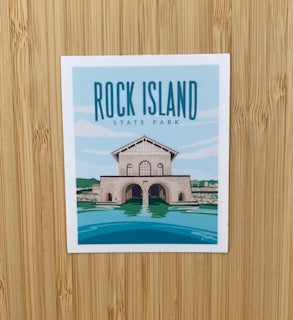 KINDEN Rock Island State Park Sticker