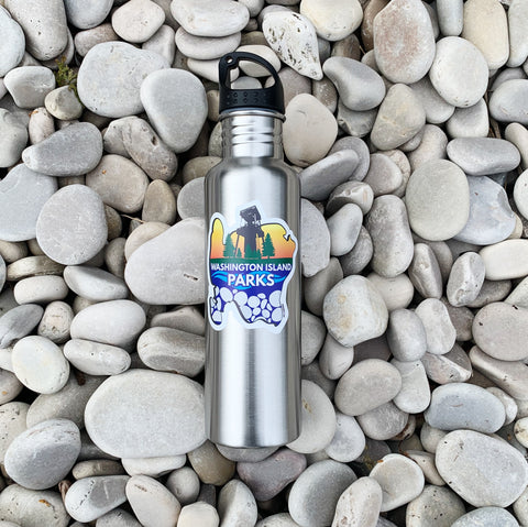 Washington Island Parks Stainless Steel Water Bottle