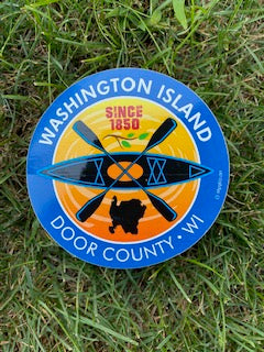 Kayak Washington Island Sticker/Decal