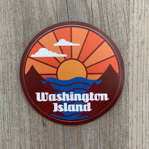 Washington Island Sunset Decal Sticker